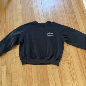 Hollister Charcoal Crewneck Pullover